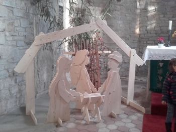 große transportable Weihnachtskrippe ( Basismodul )
