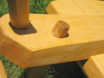 schwerer Massivholz Stuhl ( Buche )